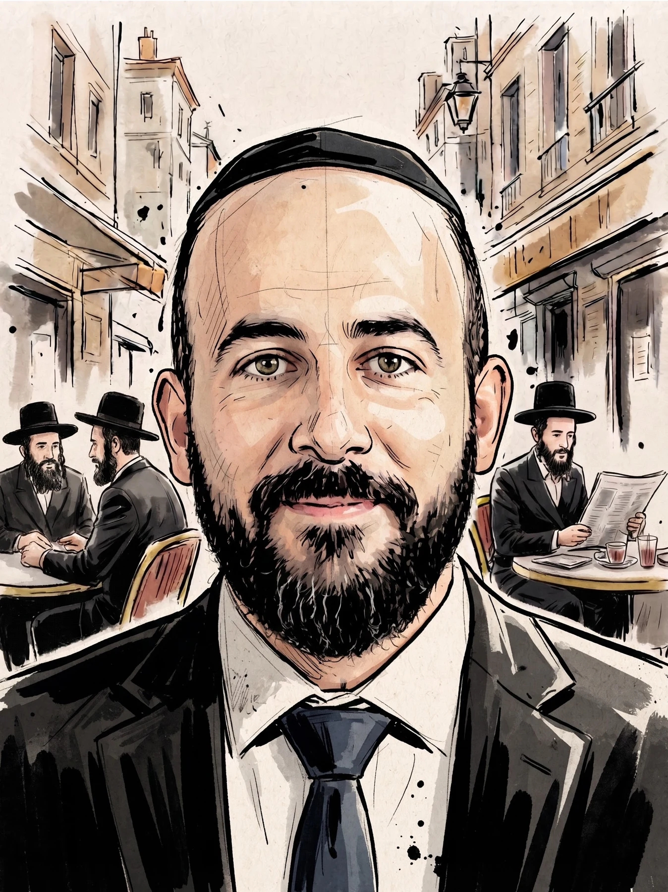 נחמן ברמו — דיוקן מאויר